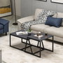Hanah Home Mesa de Centro Antracita con Estantes